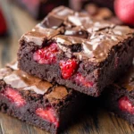 Chocolate Covered Strawberry Brownies