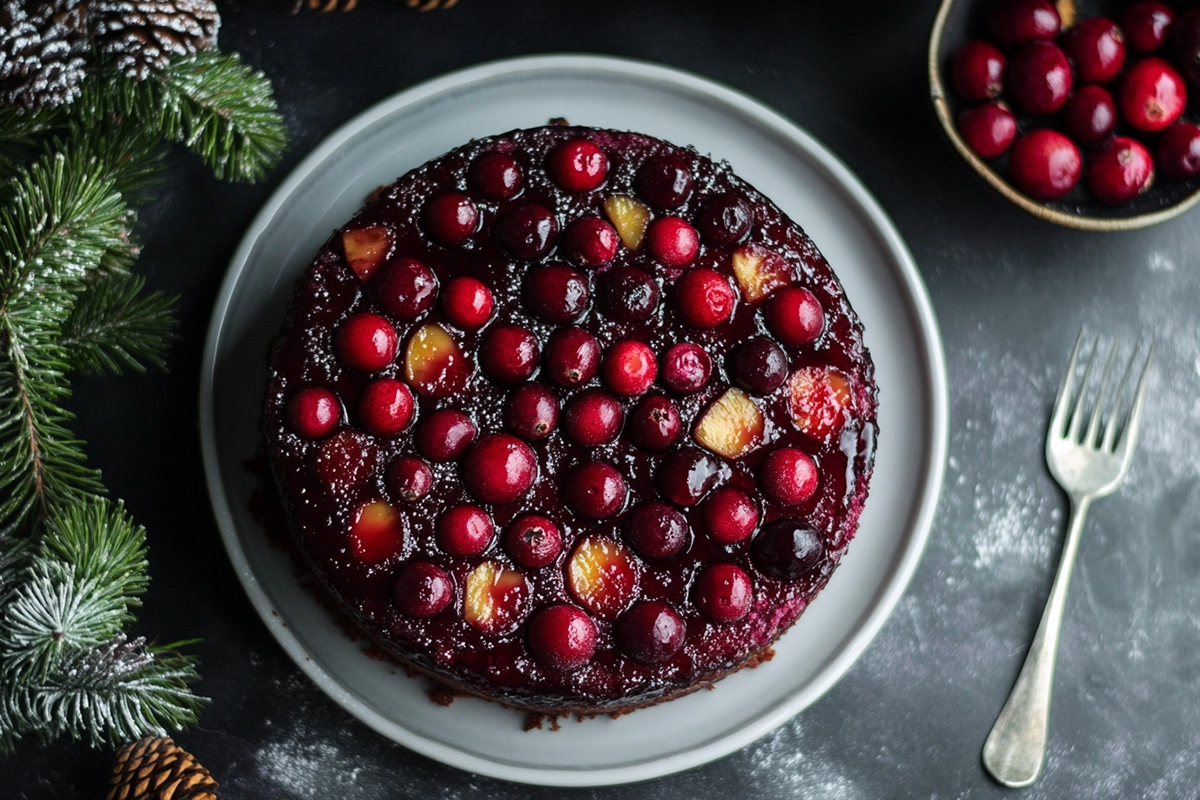 Cranberry Pineapple Upside-Down Cake