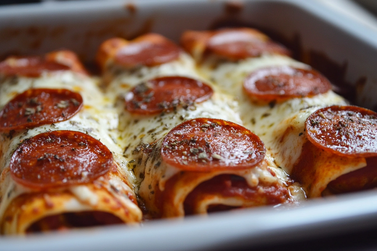 Low-Carb Cheesy Pepperoni Pizza Roll-Ups