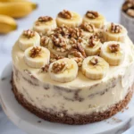 Luscious Vanilla Banana Walnut Cake