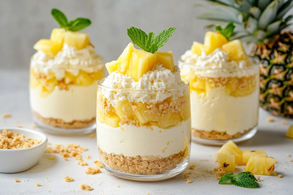 No-Bake Pineapple Heaven Cheesecake Dessert