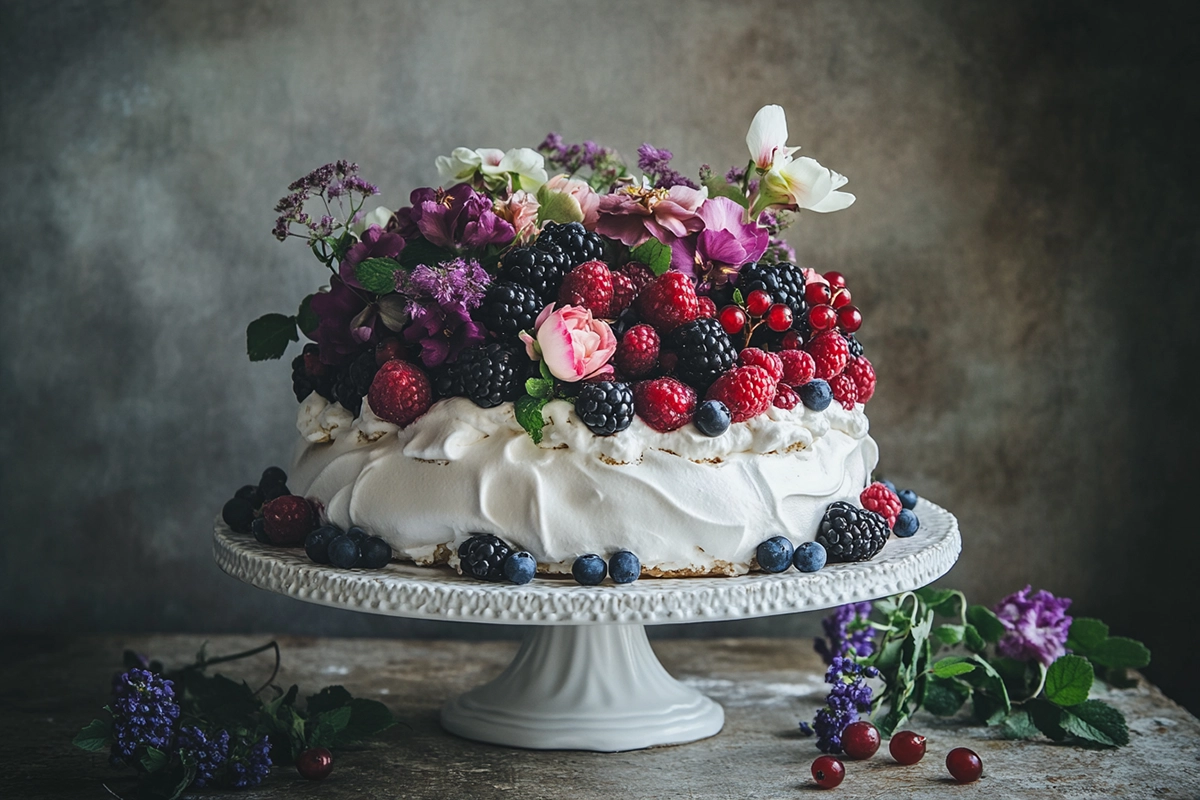 Pavlova with Berries