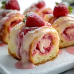 Strawberry Cheesecake Cinnabon Rolls