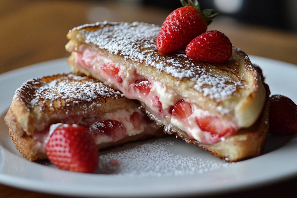 Strawberry Cheesecake Stuffed French Toast
