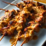 Chicken Satay With Spicy Peanut Dipping Sauce