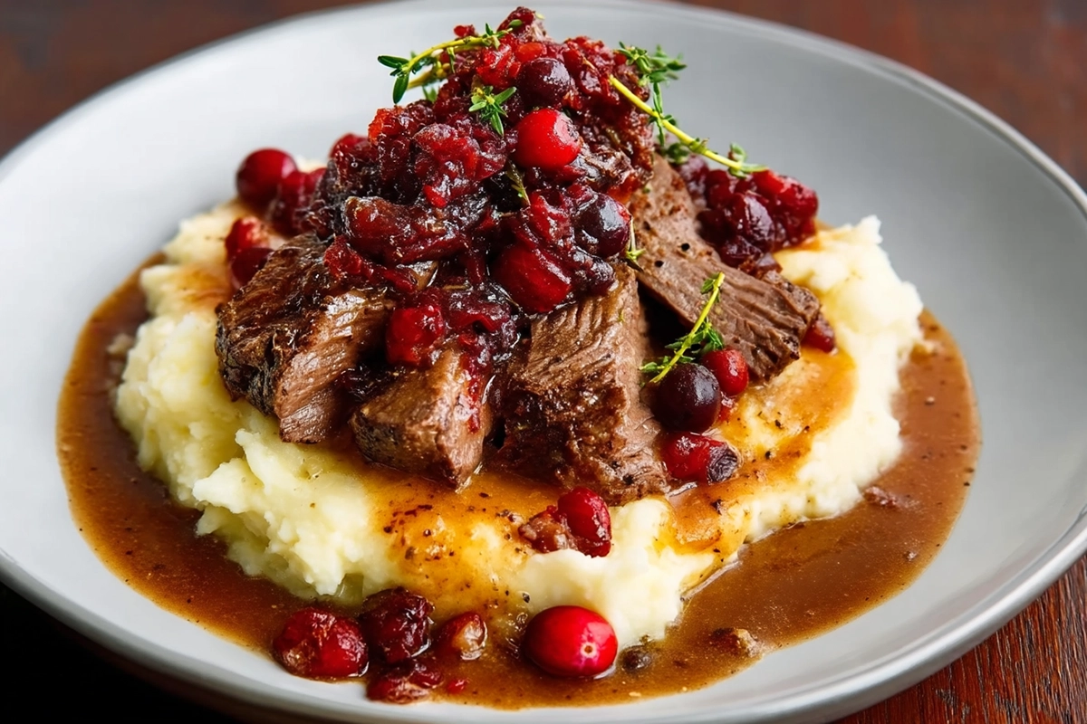 Cranberry Balsamic Roast Beef