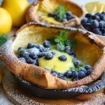 Dutch Babies With Lemon Curd And Blueberries