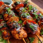 Honey Chipotle Grilled Chicken Skewers