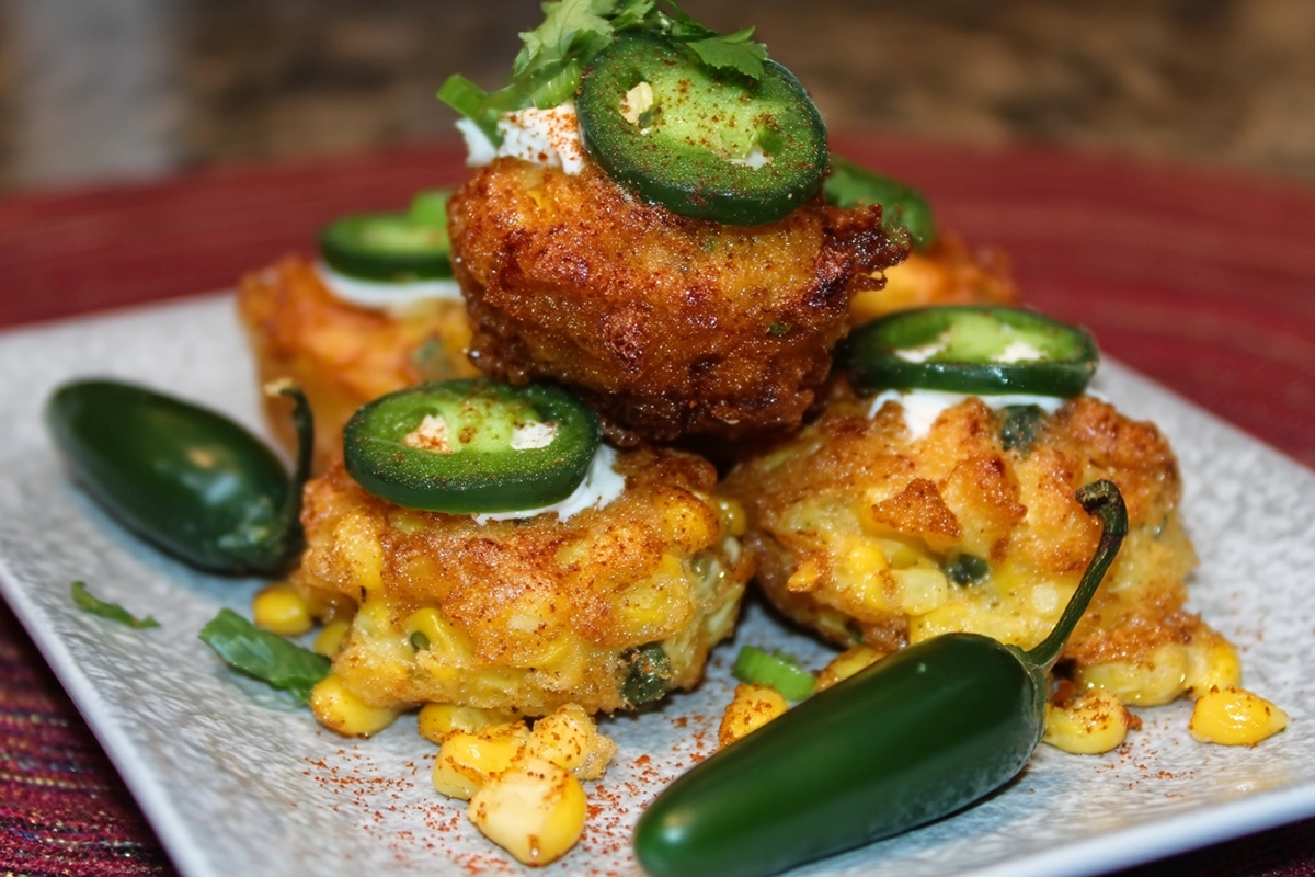 Jalapeno Popper Corn Fritters