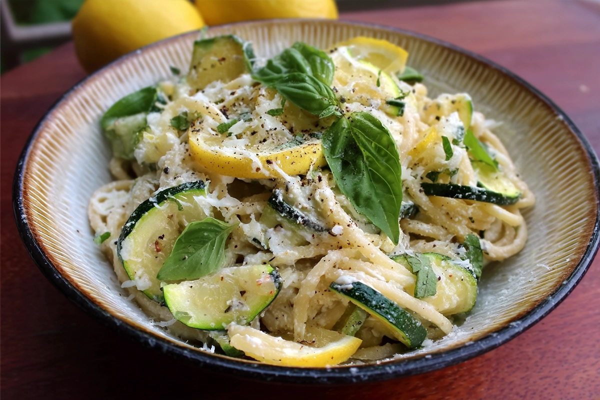 Lemon Ricotta Zucchini Pasta
