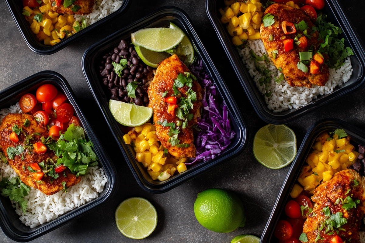 Meal Prep Baked Lime Chicken Bowls
