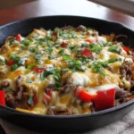 Philly Steak Cheese Skillet