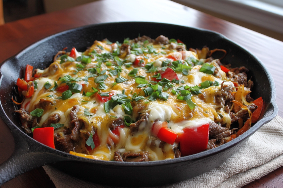 Philly Steak Cheese Skillet