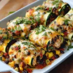 Zucchini Enchilada Roll Ups