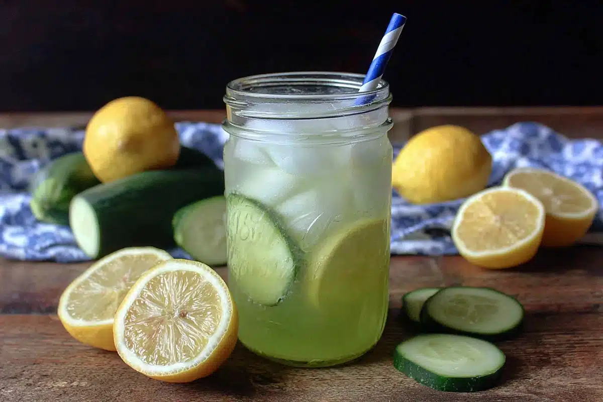 Cool Off with Cucumber Lemonade: A Honey-Sweetened Summer Drink You'll Crave 4 Cucumber Lemonade.web