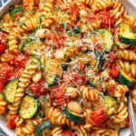 Healthy Tomato Zucchini Pasta