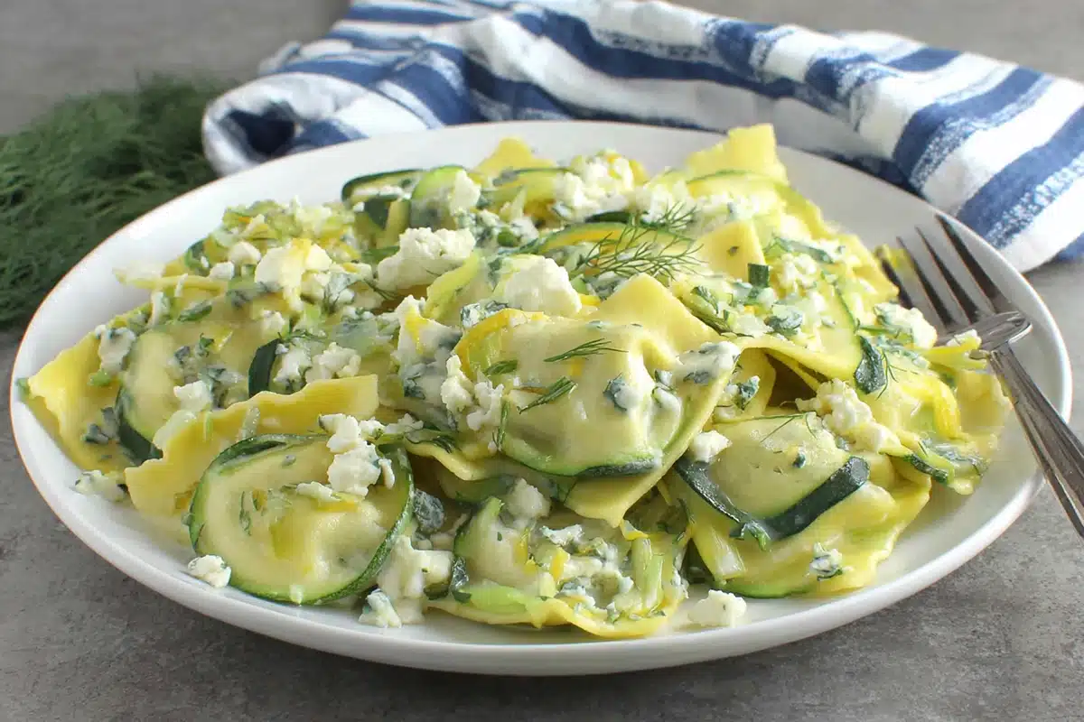 zucchini ribbon salad
