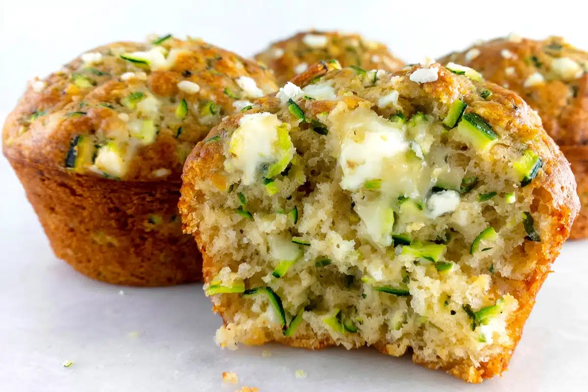 Banana Zucchini Muffins That Make Veggies Disappear (In the Tastiest Way) 6 Banana Zucchini Muffins.web