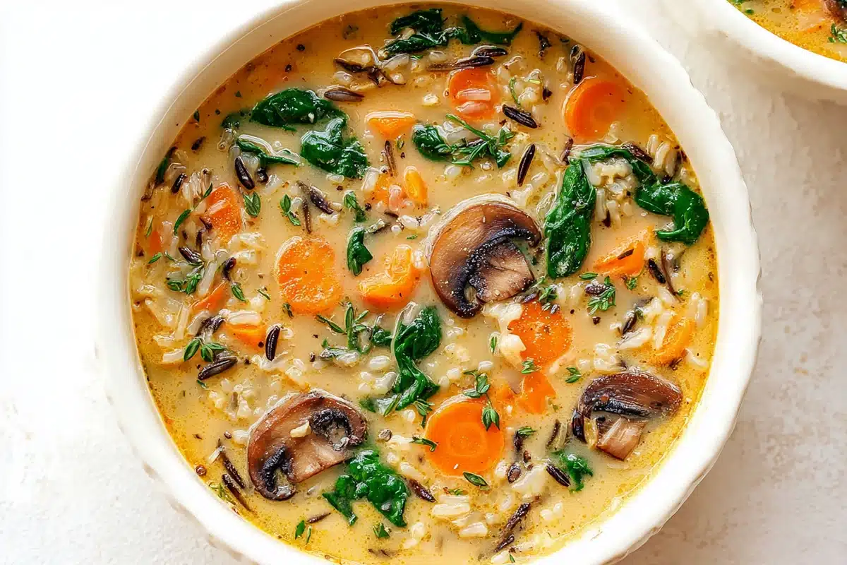 Cozy Autumn Wild Rice Soup