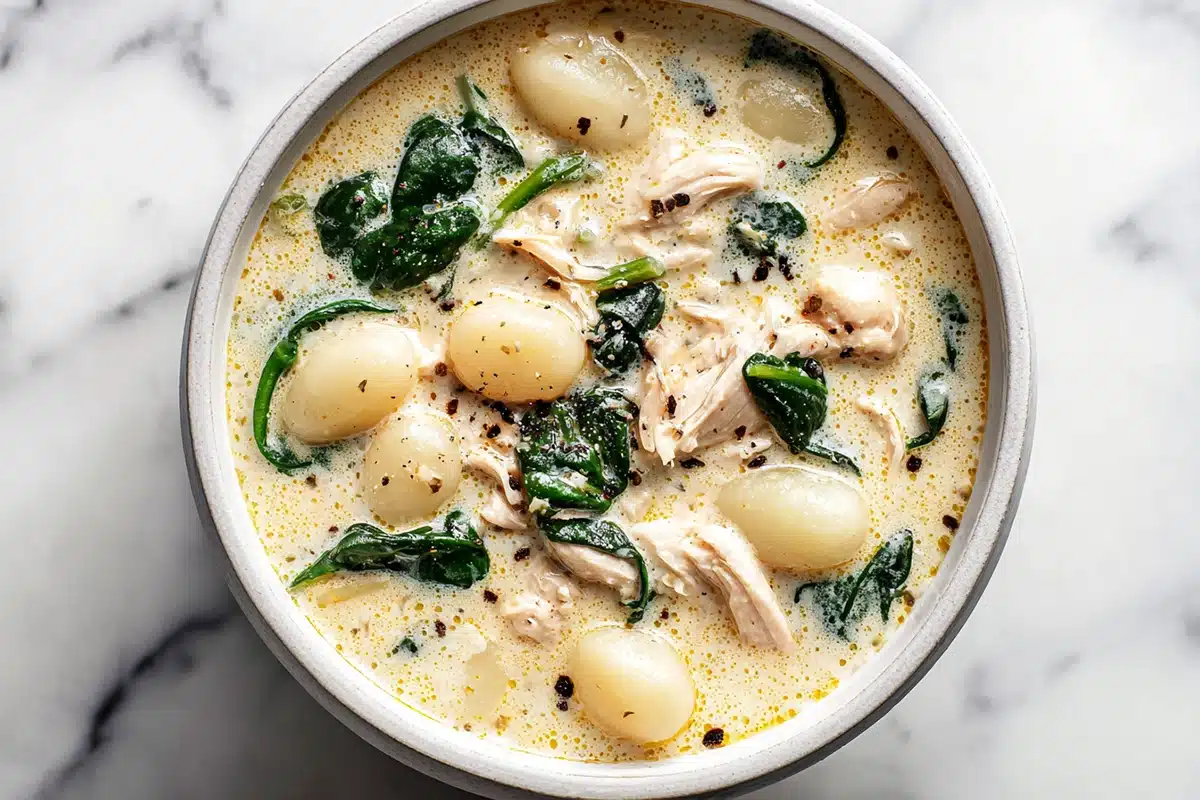 Crockpot Chicken Gnocchi Sou