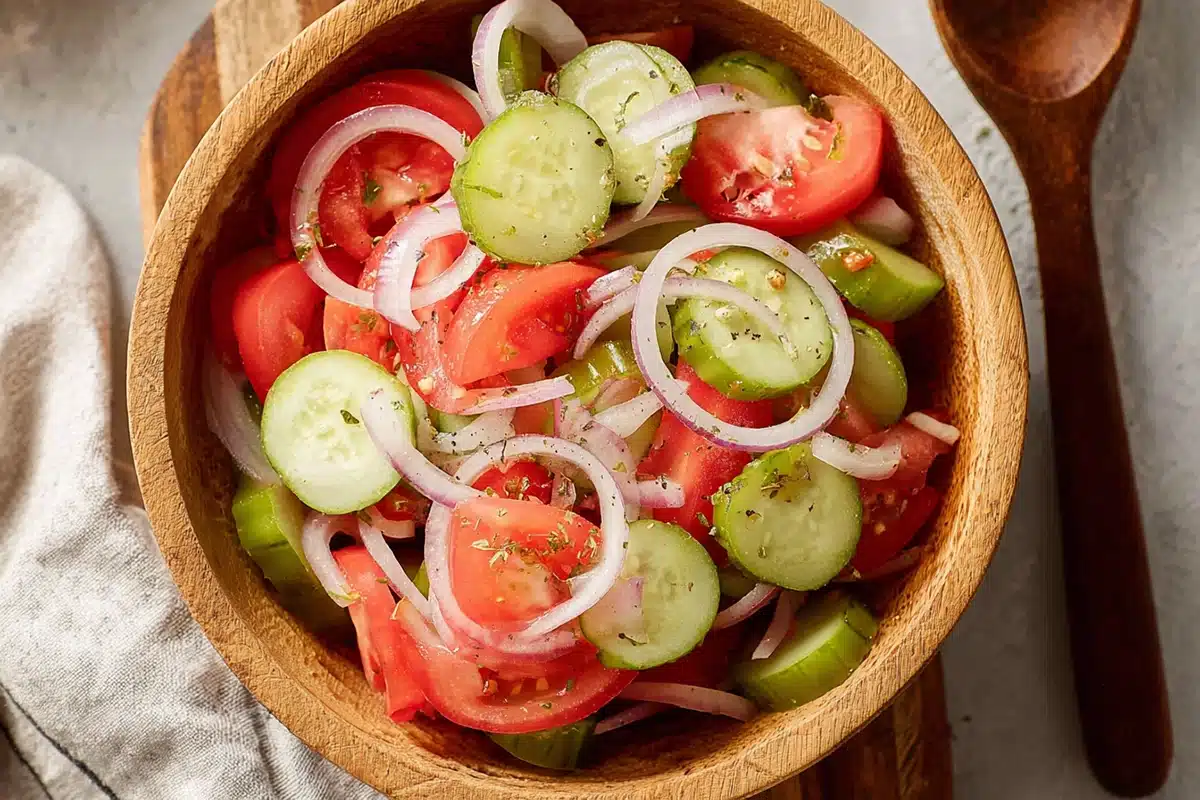 Marinated Cucumber, Tomato and Onion Salad: A Summer Classic Made Easy 6 Marinated Cucumber Tomato and Onion Sala