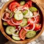 Marinated Cucumber Tomato and Onion Salad
