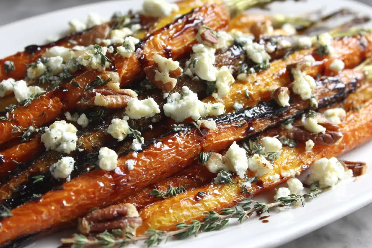 Sweet Meets Savory: Roasted Carrots with Candied Pecans and Goat Cheese 6 Roasted Carrots.web