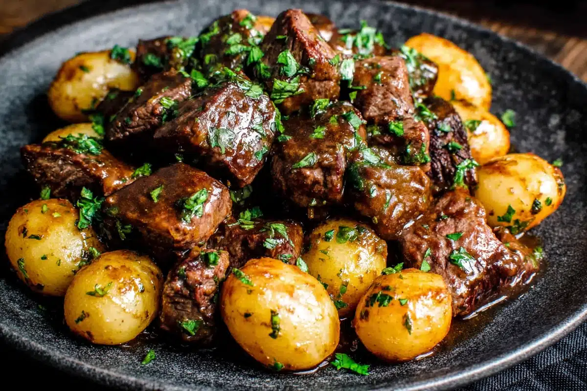 Slow Cooker Garlic Butter Beef Bites & Potatoes: Your Weeknight Dinner Savior 6 Slow Cooker Garlic Butter Beef Bites.web