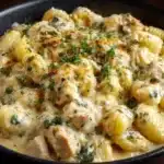 The Best Crockpot Garlic Parmesan Chicken Pasta Recipe