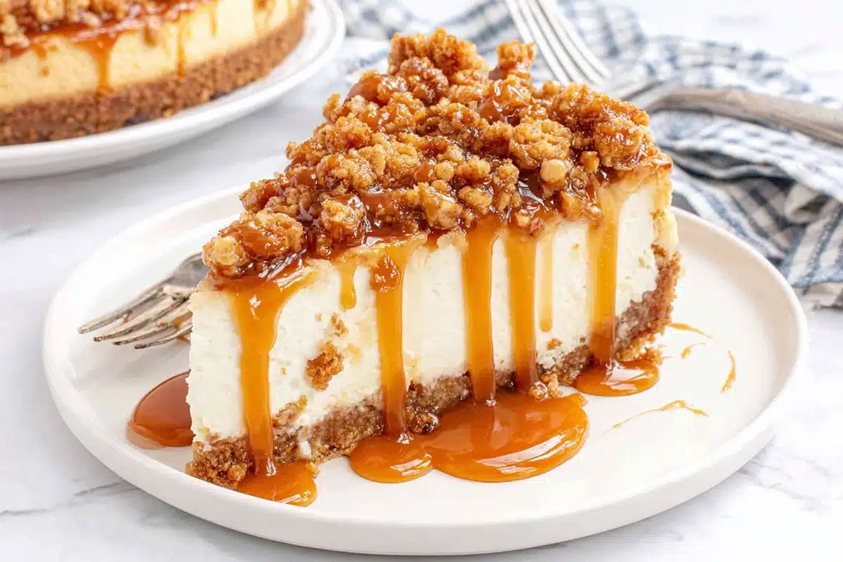 apple crisp cheesecake