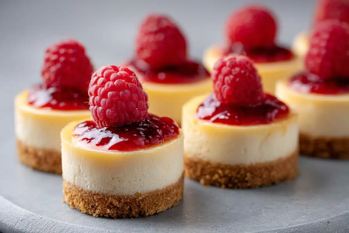 Mini Crème Brûlée Cheesecakes: Elegant Cheesecake Bites with a Caramelized Sugar Topping 6 mini crème brûlée cheesecake