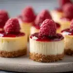 mini crème brûlée cheesecakes