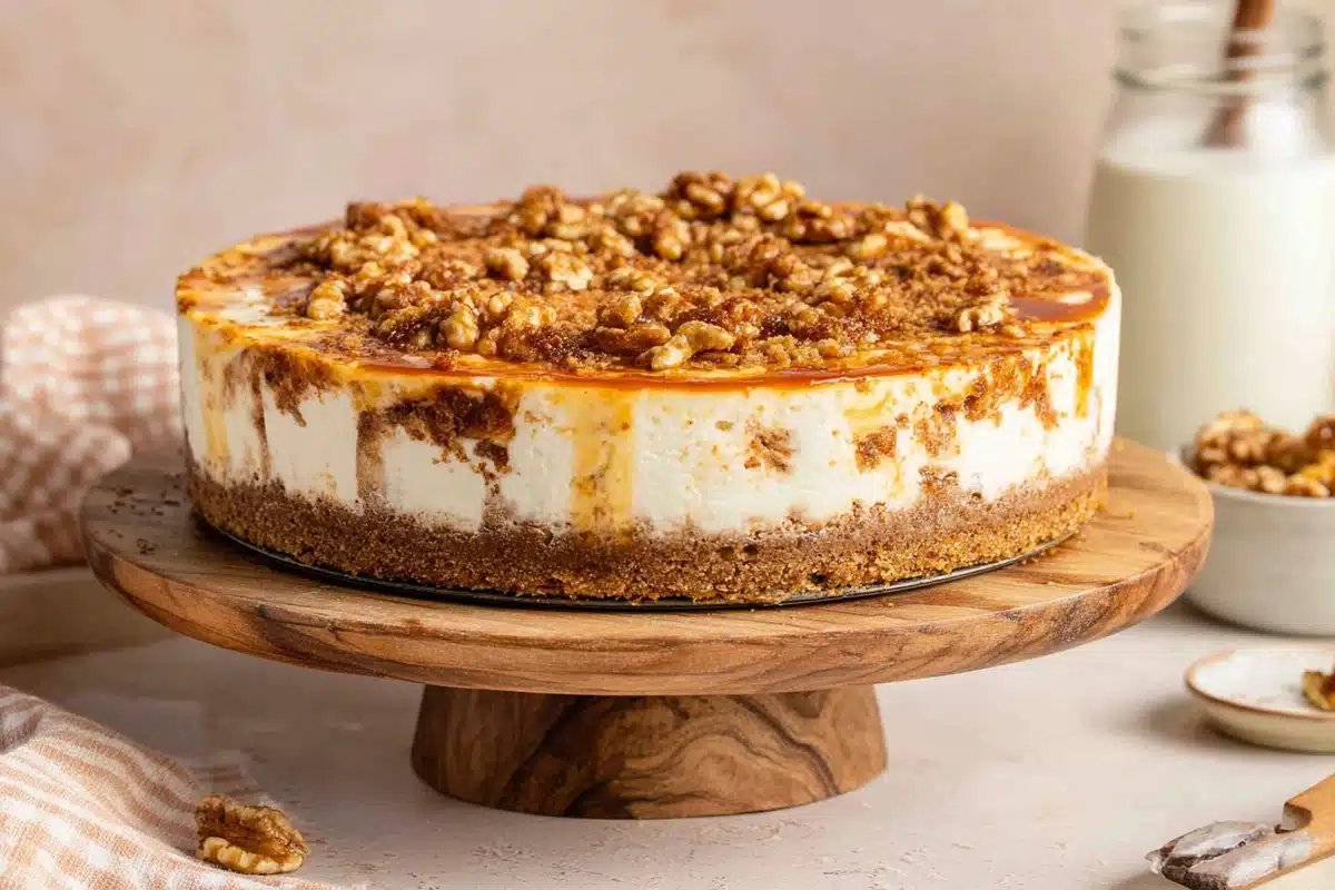 Apple Crumble Cheesecake