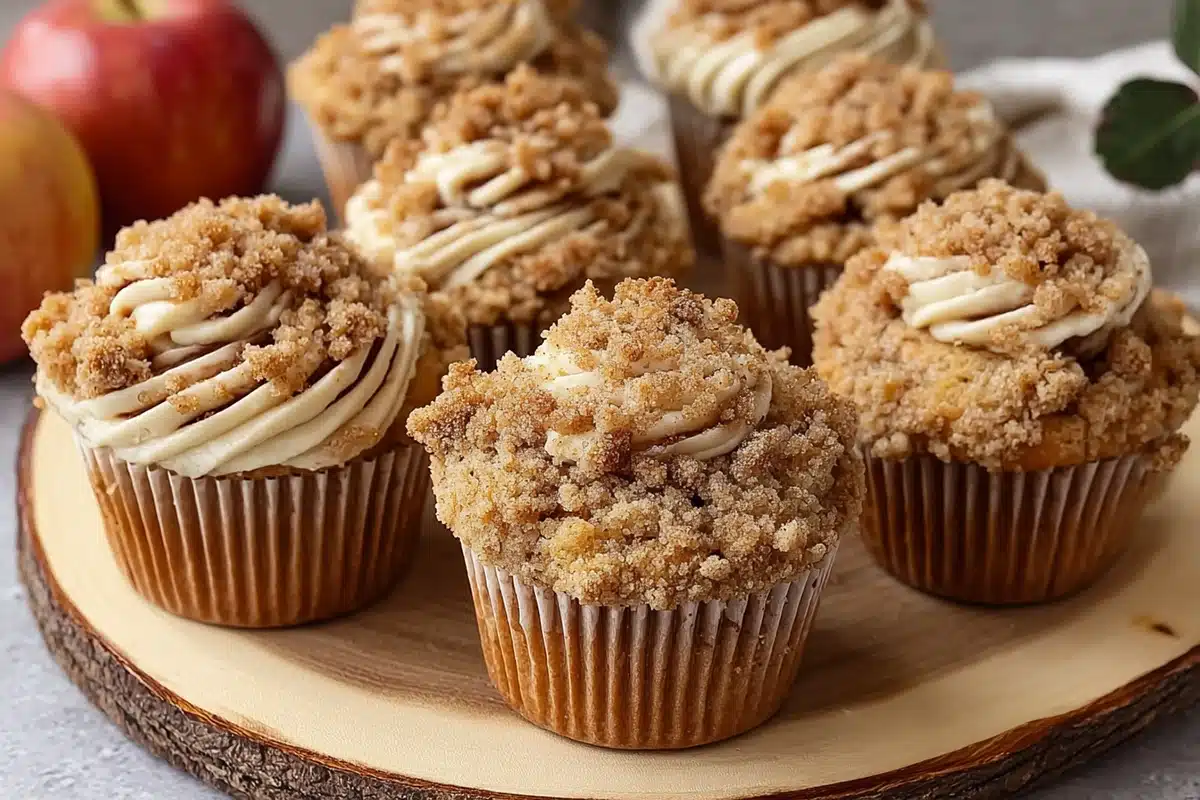 Apple Crumble Cupcakes: The Ultimate Fall Dessert in Every Bite 6 Apple Crumble Cupcake