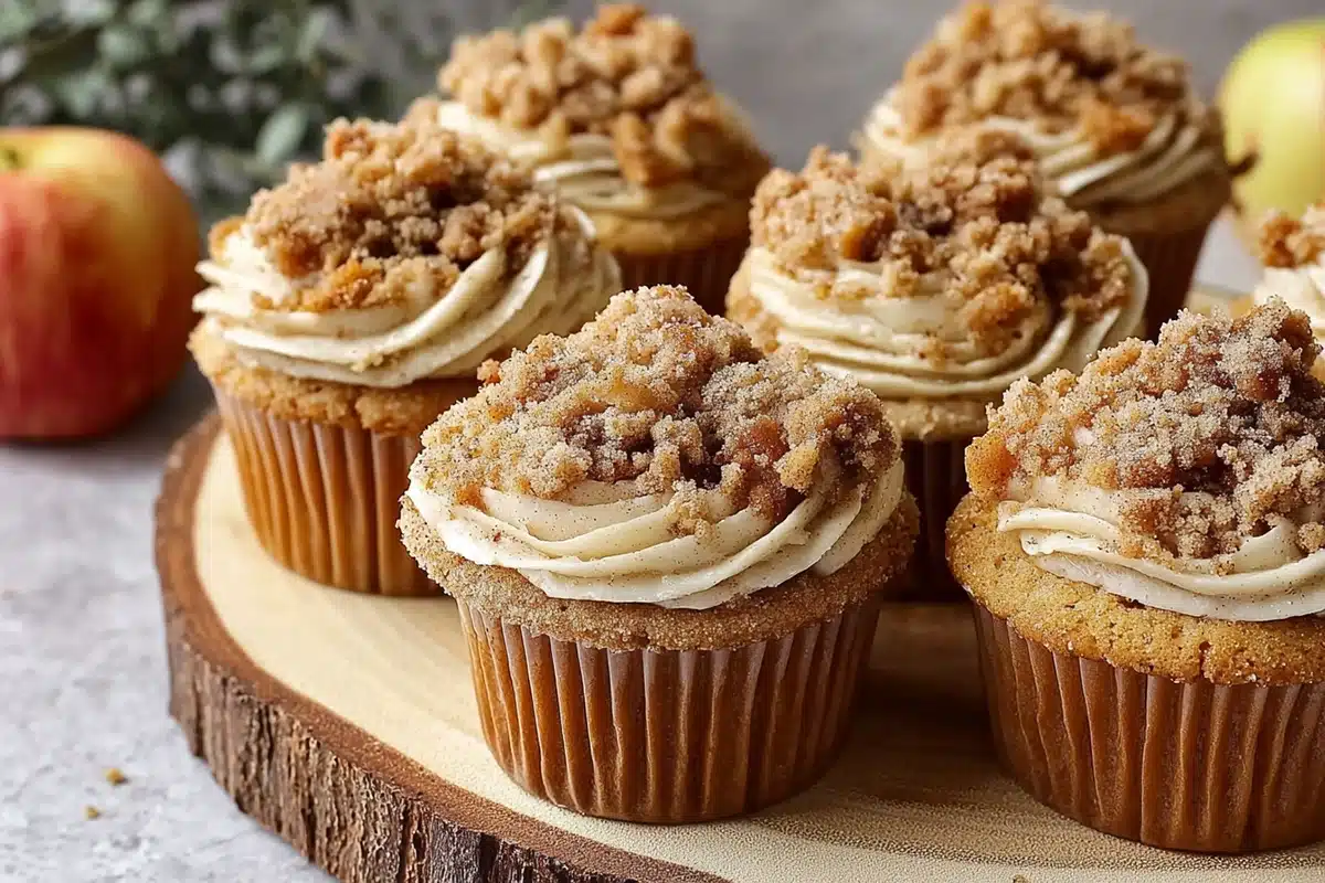 Apple Crumble Cupcakes