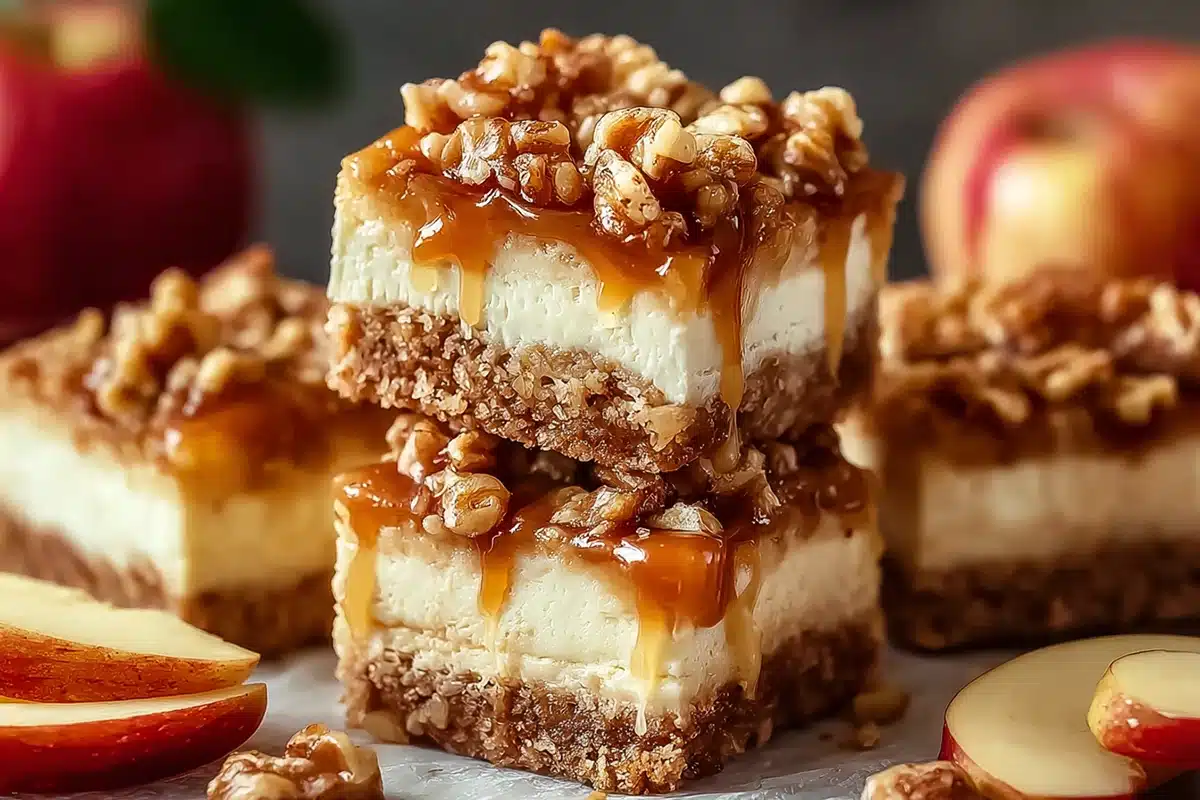 Caramel Apple Cheesecake Bar