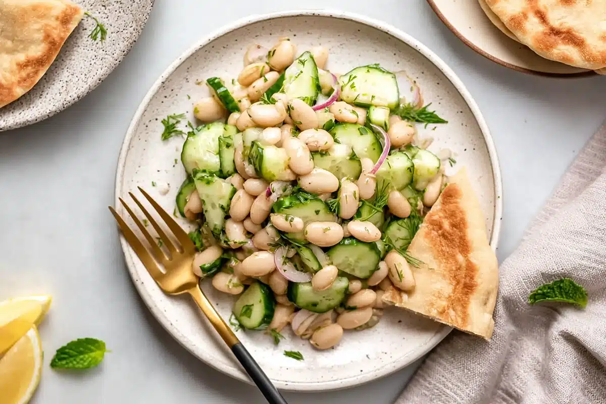 Dilly White Bean Cucumber Sala