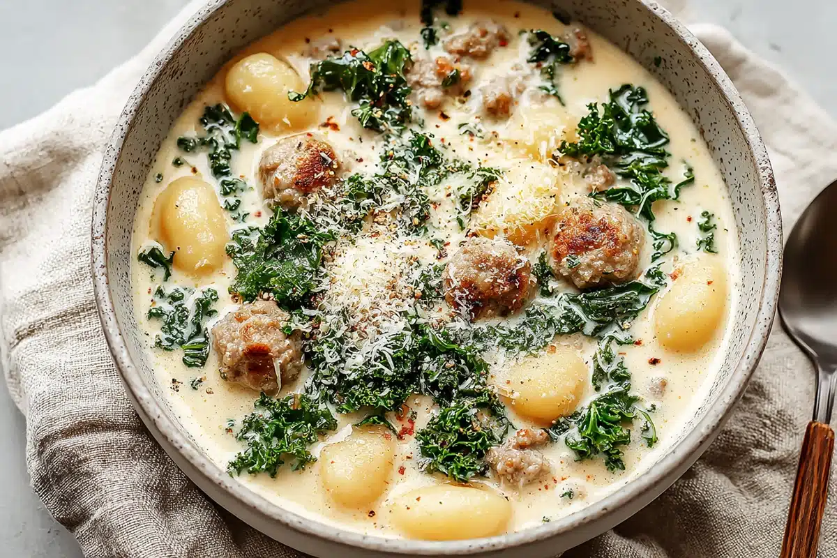 Italian Sausage and Kale Gnocchi Soup: A Creamy One-Pot Comfort Meal 6 Italian Sausage and Kale Gnocchi Sou