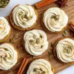 Pumpkin Cookies with Cream Cheese Frosting