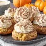 Soft Pumpkin Cookies with Cinnamon Frosting