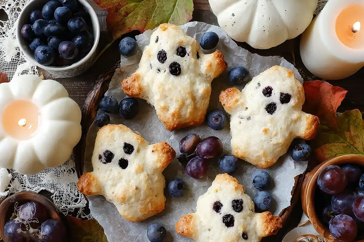 Vegan Blueberry Ghost Hand Pie