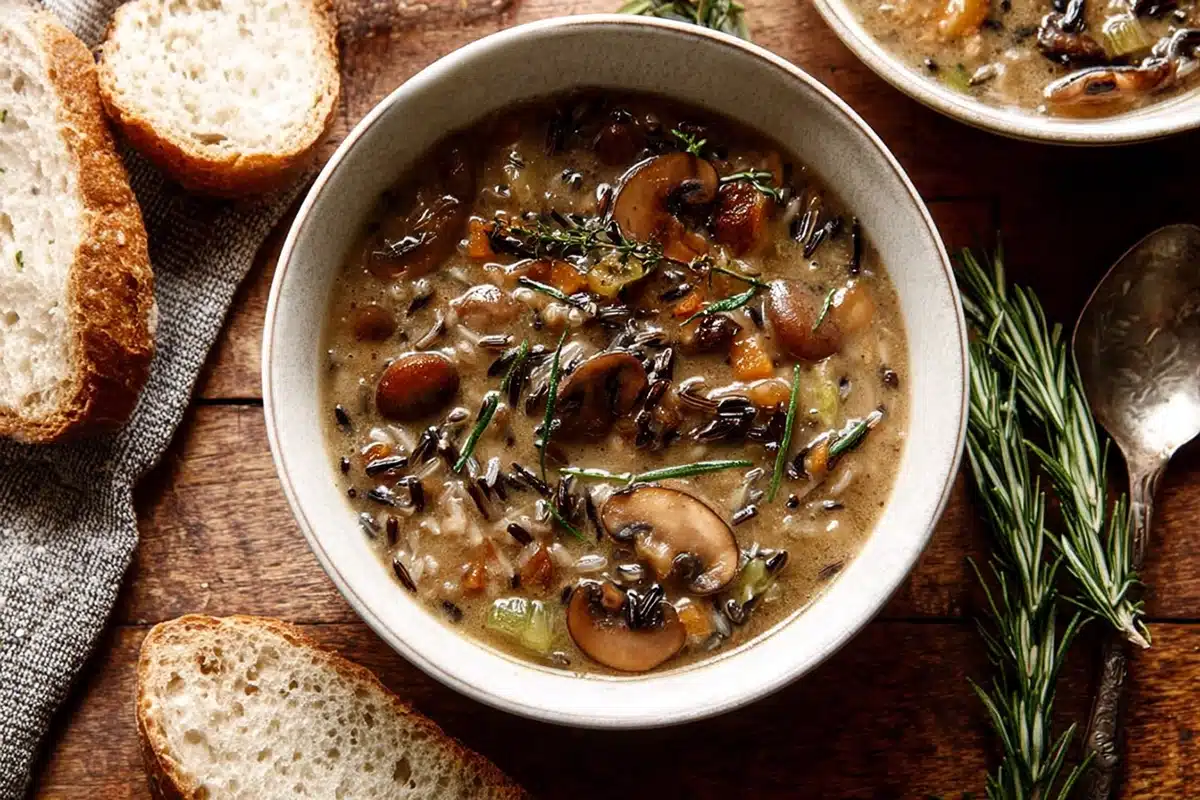 creamy wild rice chicken soup