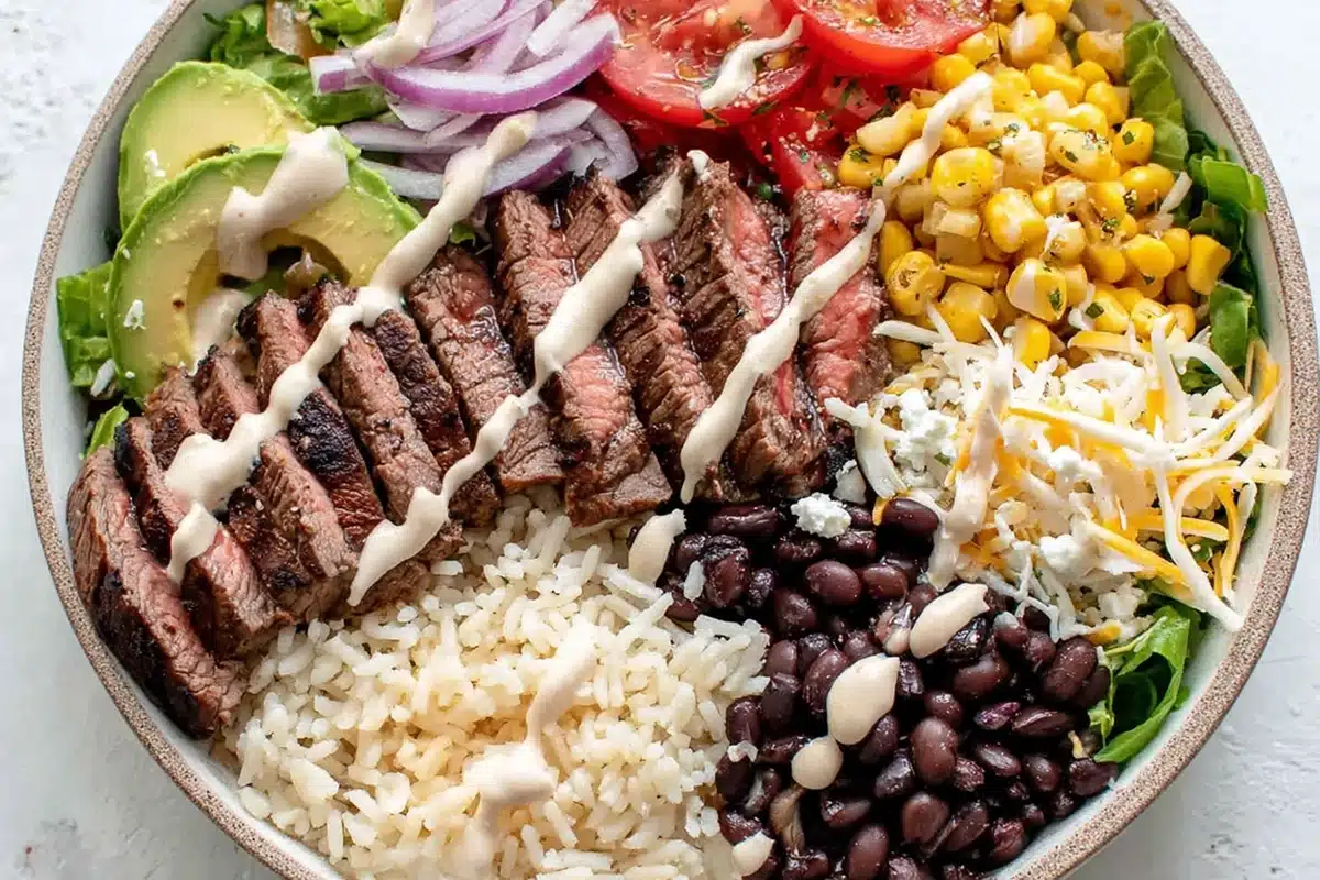 Cilantro Lime Steak Bowls