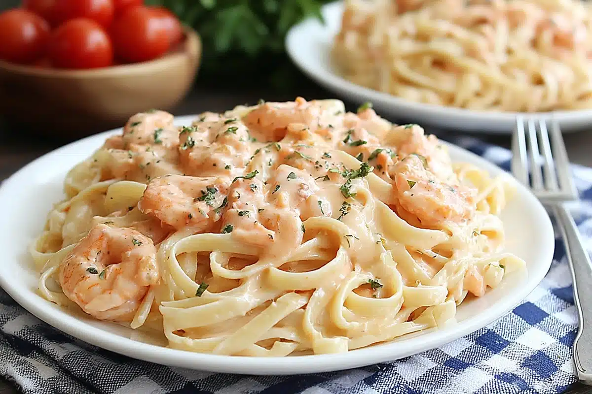 Creamy Garlic Shrimp Pasta
