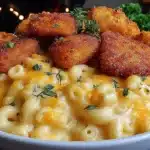 Creamy Honey Pepper Chicken Mac and Cheese