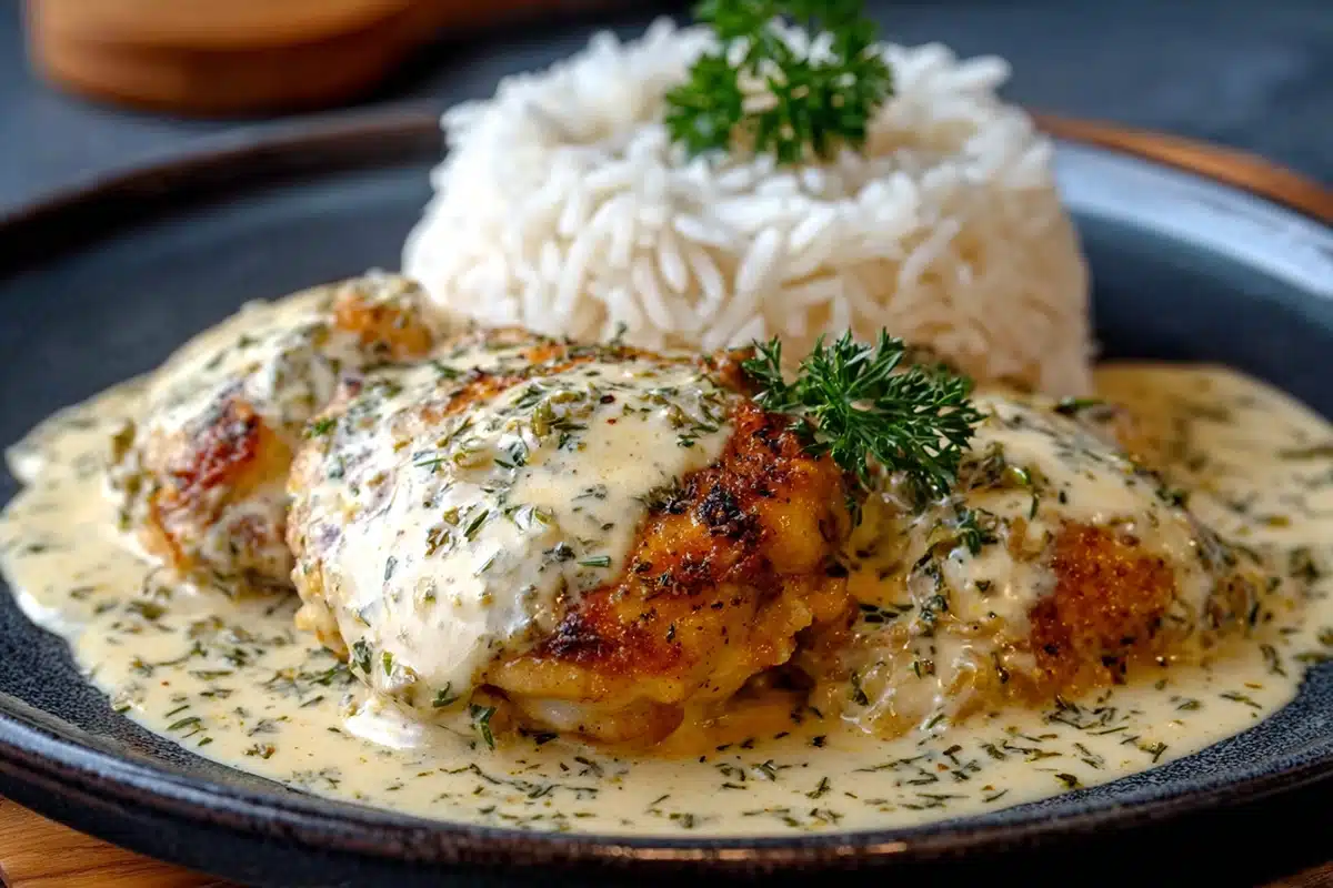 Creamy Smothered Chicken and Rice: The Perfect Weeknight Comfort Meal 6 Creamy Smothered Chicken And Ric