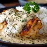 Creamy Smothered Chicken And Rice