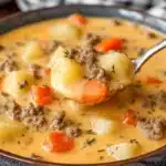 Crockpot Cheeseburger Soup