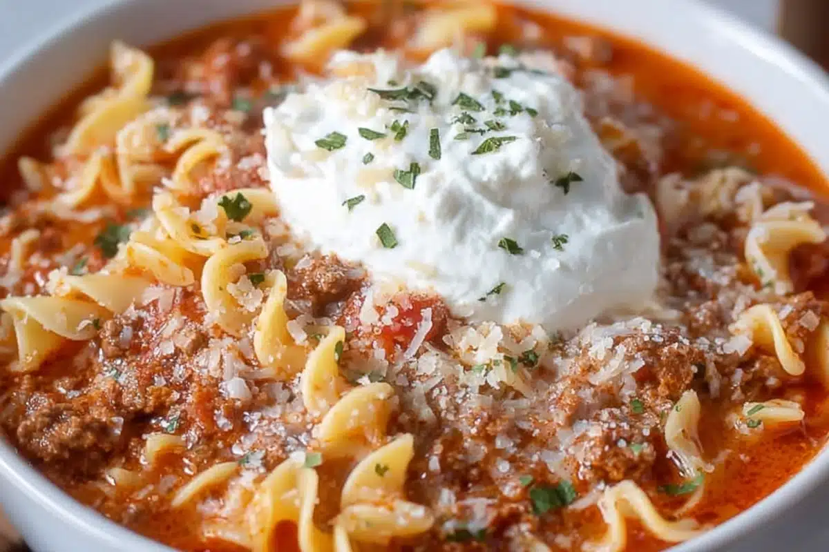 Easy Lasagna Soup