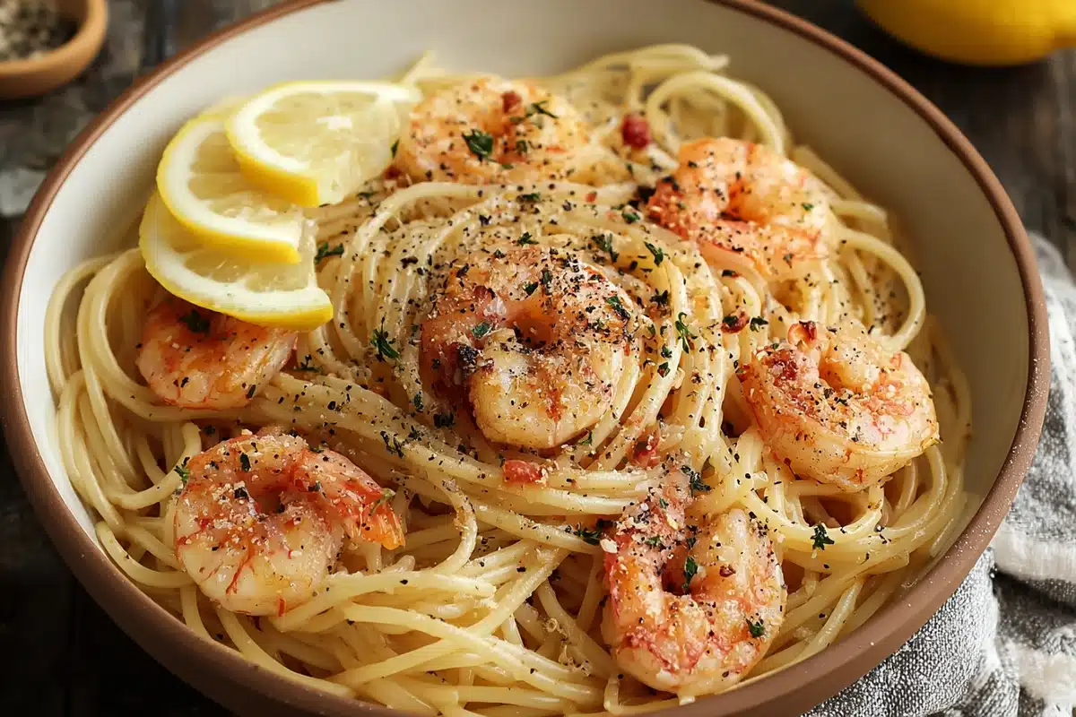 Garlic Butter Shrimp Past